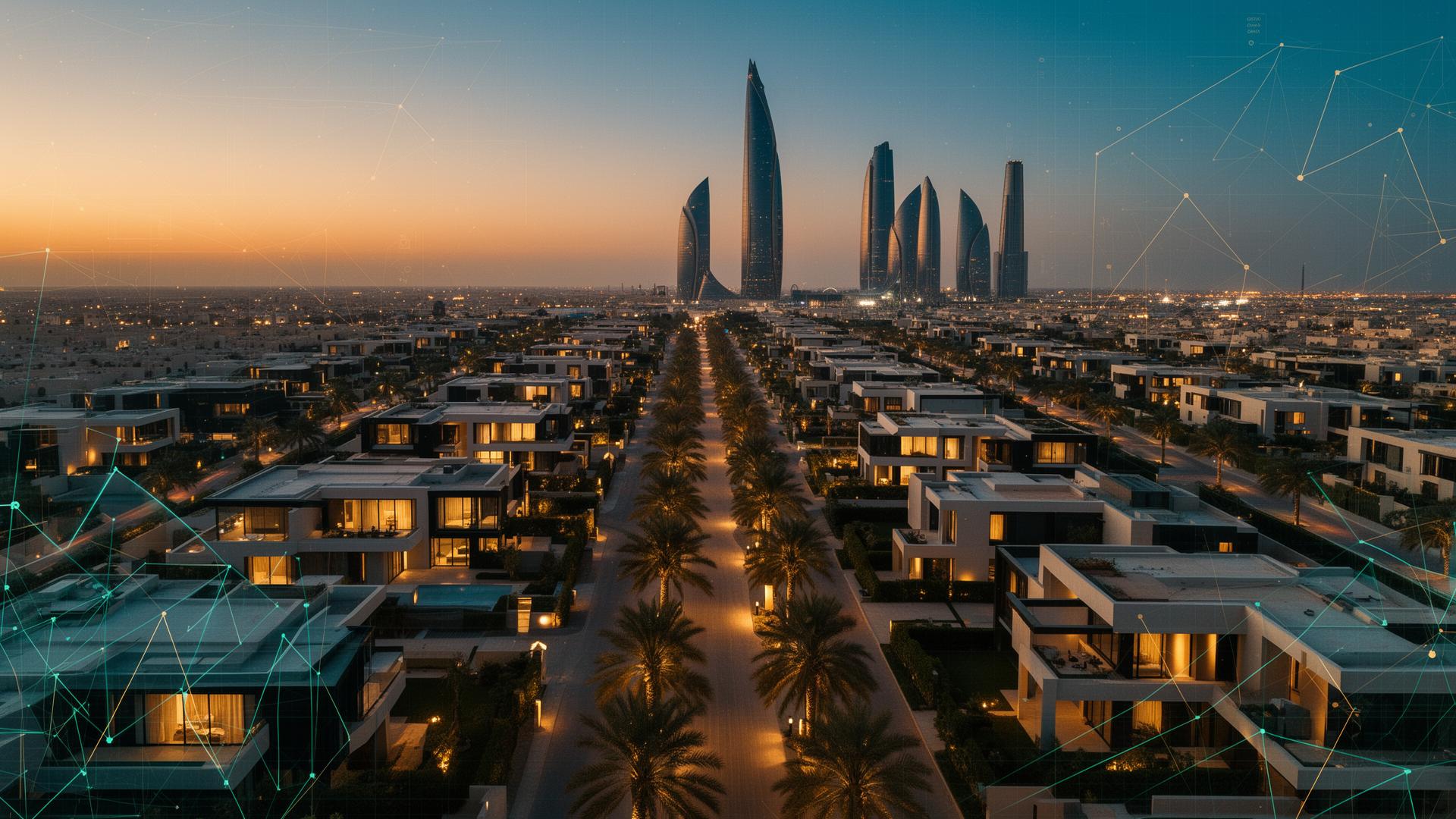 أفق الرياض الحديث مع مجمعات سكنية فاخرة